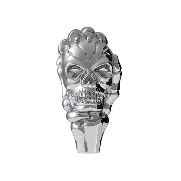 Chrome Thread On Skull Shift Knob - Forward