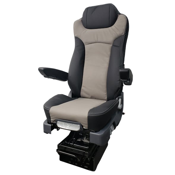 Pro-Ride Truck Seat - Gray Leather - Aftermarket Truck Parts
