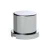 10 Pack Of Chrome Plastic 15/16" Push On Cylinder Nut Covers - Single