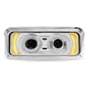 Kenworth W900 T800 T600 Chrome Projector Headlight Assembly With Optional Heat & Backlit Auxiliary - Driver Amber Marker