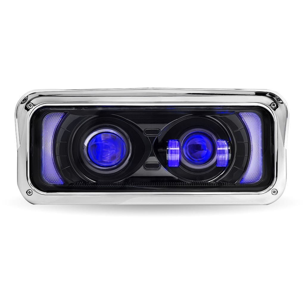 Freightliner Classic Black Projector Headlight Assembly With