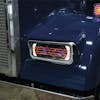 Freightliner Classic Black Projector Headlight Assembly With Optional Heat & Backlit Auxiliary - Black heated installed