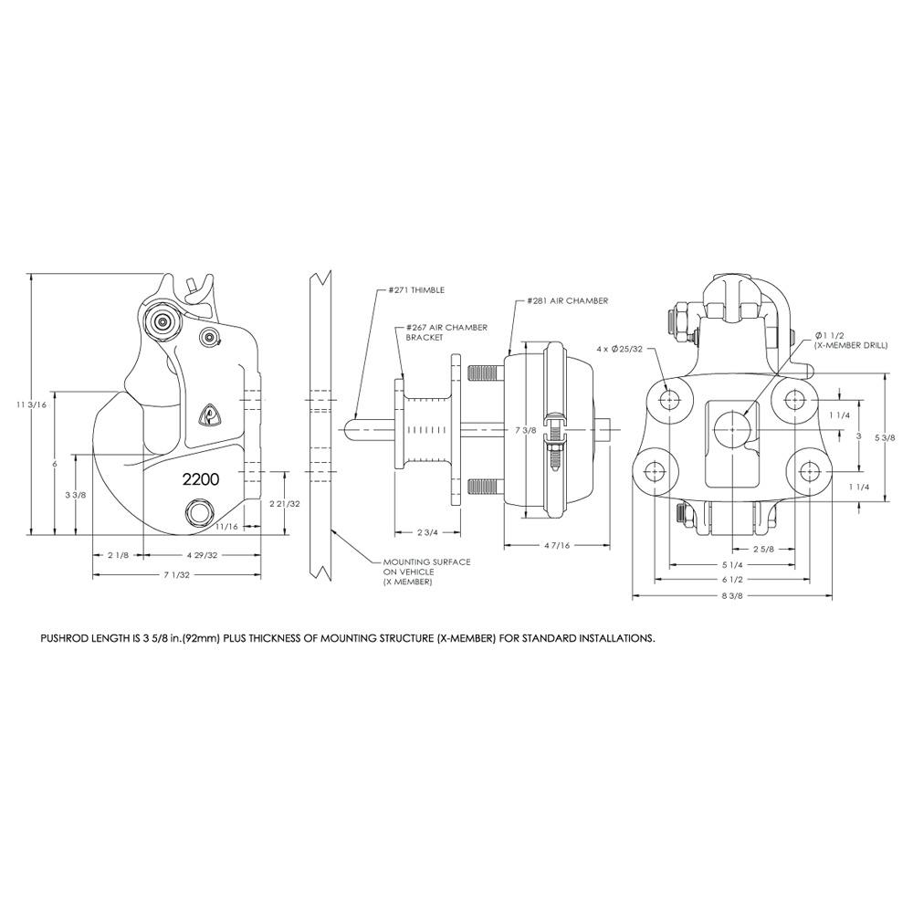 2200ELL Premalloy Pintle Hitch Extended Life SlackReducing Coupling By