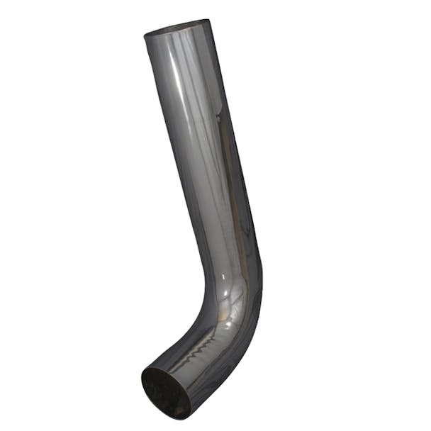  7" 90 Degree Universal Chrome Long Drop Elbow PRK-L790C - Angle