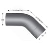 5" Universal Chrome Elbow L545-1212SC - Diagram