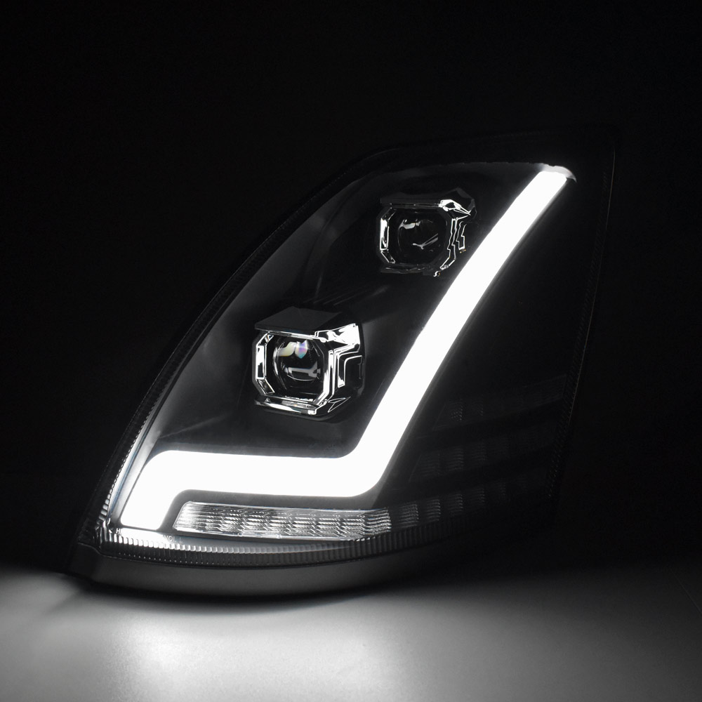thumbnail image 2 of Volvo VN/VNL LED Turn Signal Hood Mirror Chrome Pair 2004-2017 - East Truck Parts 2 of 12