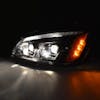 Kenworth T660 Blackout Halogen Projector Headlight With LED Sequential Turn Signal - High Beam