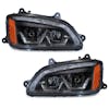Kenworth T660 Blackout Full LED Projector Headlight With LED Sequential Turn Signal - Thumbnail