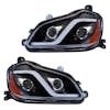 Kenworth T680 Blackout Full LED Projector Headlight With DRL Bolt - Thumbnail