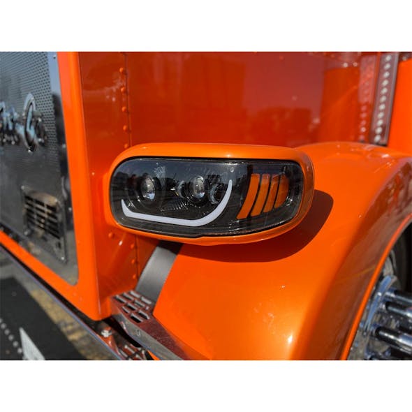 Peterbilt 389 388 367 567 589 Black Projector Headlight Assembly Hover Image