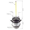 Freightliner Sealed Spring Brake Chamber 30/30 Type 3030TS NT3030STD-120TC - Diagram