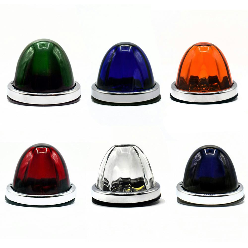 Glass Lens Watermelon LED Light By Valley Chrome Raney's Truck Parts