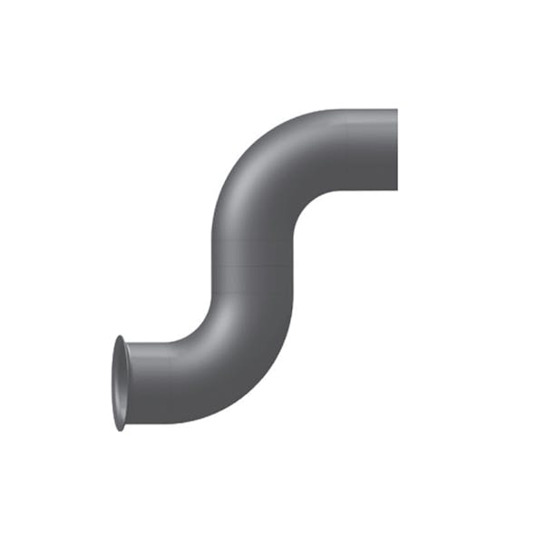 Freightliner FLD 5" 2 Bend Aluminized Turbo Pipe With Pyro Fitting 04-17094-016