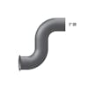 Freightliner FLD 5" 2 Bend Aluminized Turbo Pipe With Pyro Fitting 04-17094-016 Measurement