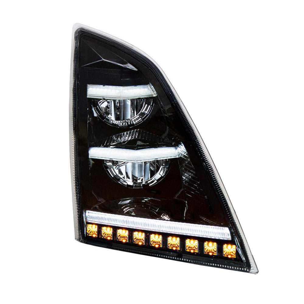 Volvo VNL 89 2018-2023 Black LED Headlight