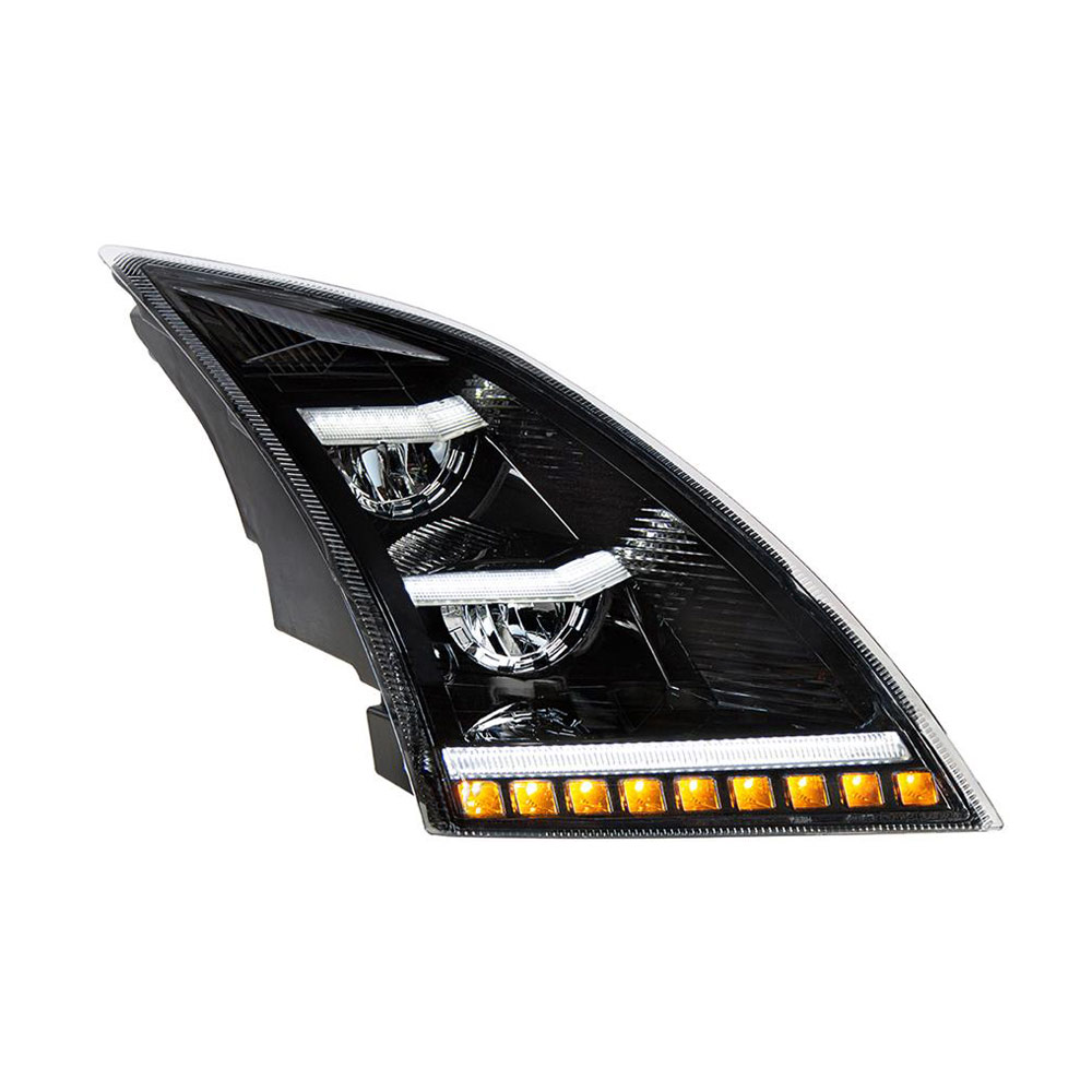 Volvo VNL 89 2018-2023 Black LED Headlight