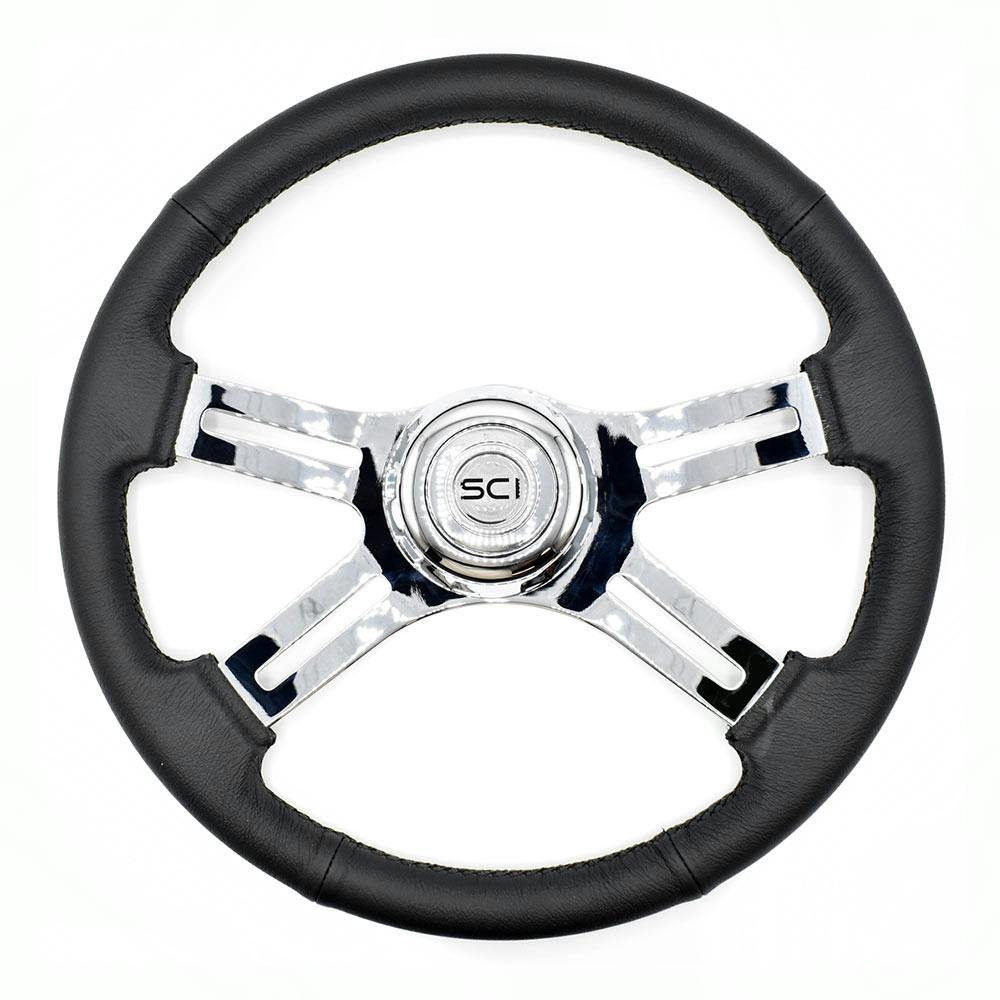 16" Classic Leather SCI Steering Wheel (Black) Raney's Truck Parts