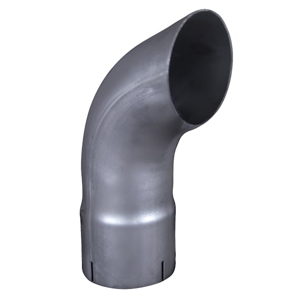  4"x12" Aluminized Curve Exhaust Stack 