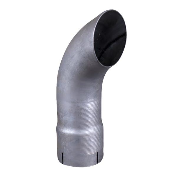  3 1/2"x12" Aluminized Curve Exhaust Stack 