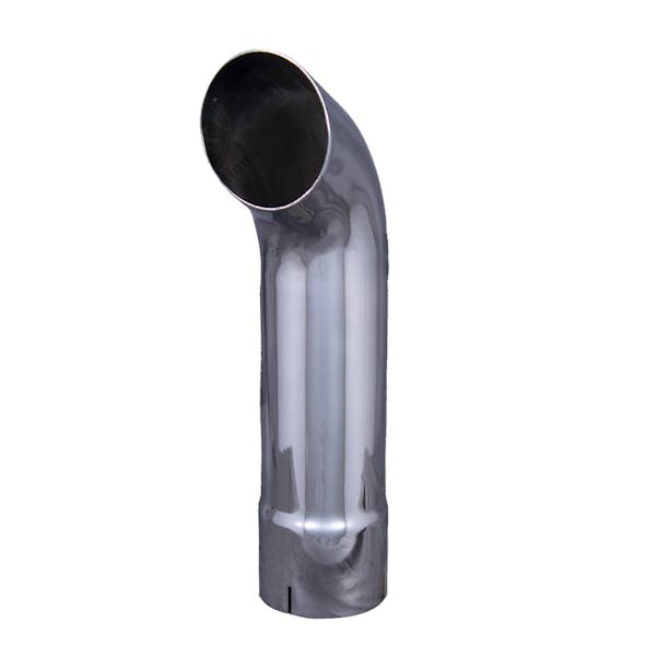  4"x18" Chrome Curve Exhaust Stack 