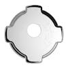 Freightliner Chrome Plastic Locking Fuel Cap Cover - Top