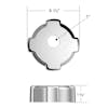 Freightliner Chrome Plastic Locking Fuel Cap Cover - Spec