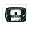 ULTRALIT 5"X7" Heated LED Headlight With White Position Light - Front Specs