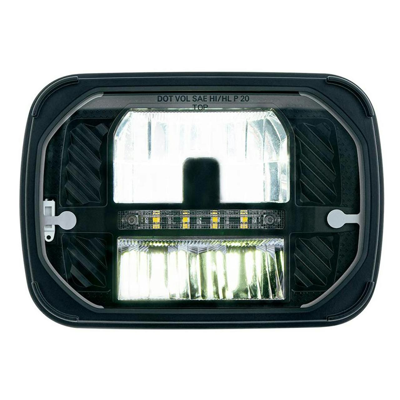 ULTRALIT 5x7 Heated LED Headlight With White Position Light - Raney's  Truck Parts