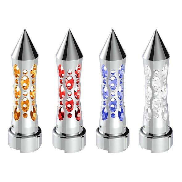 Chrome Thread-On Daytona Spike Vertical LED Shift Knob - 9/10