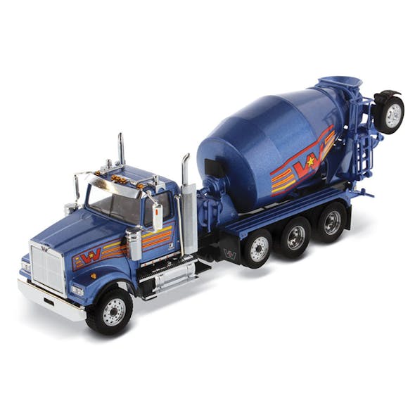 Western Star 4900 Left Axle And McNeilus Bridgemaster Concrete Mixer Replica 1/50 Scale Default