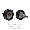 Peterbilt Volvo Continental Elite Pulley 36226 49149 Measurements