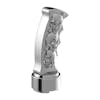 Chrome Skull Pistol Grip Shift Knob With 9/10 Speed Adapter - Chrome Tilt Right