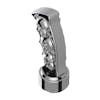 Chrome Skull Pistol Grip Shift Knob With 9/10 Speed Adapter - Chrome Tilt Left
