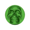 Vibrant Color Skull Air Valve Knob - Emerald Green Face