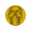 Vibrant Color Skull Air Valve Knob - Electric Yellow Face