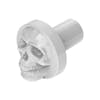 Vibrant Color Skull Air Valve Knob - Pearl White Tilt