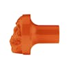Vibrant Color Skull Air Valve Knob - Cadmium Orange Side