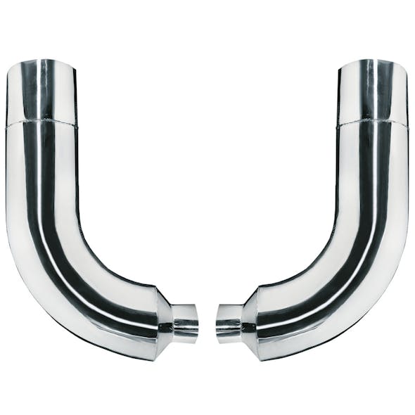 Stainless Steel 90 Degree 10" Reduced to 5" Pickett Exhaust Elbow Pair