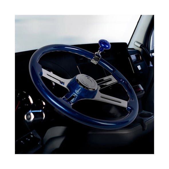  Chrome Aluminum Horn Button With United Pacific Logo On Steering Wheel