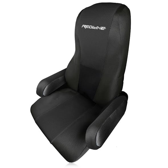 Kenworth T270 T370 Form Fitting Factory Seat Cover by Redline (Solid Black)