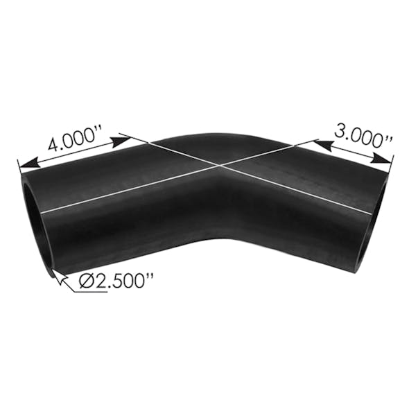 Continental Molded Radiator Hose 2013603C1 60957 Measurements