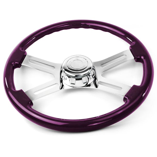 18" Purple Wood Steering Wheel