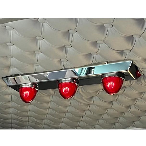 Peterbilt Stainless Steel Interior Sleeper Light Panel by 12 Gauge Customs