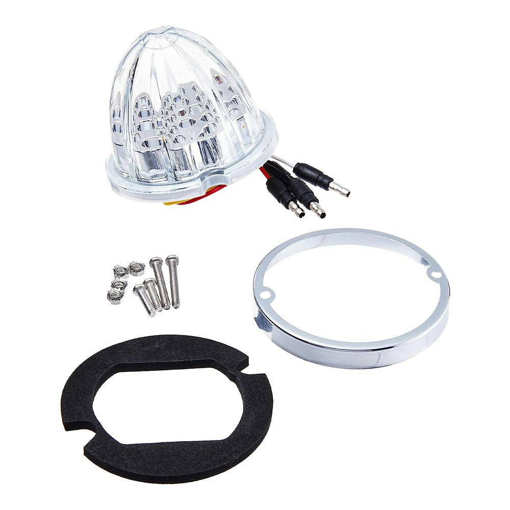 Low Profile (Lo Pro) Watermelon Hero LED Marker Light Clear / Red