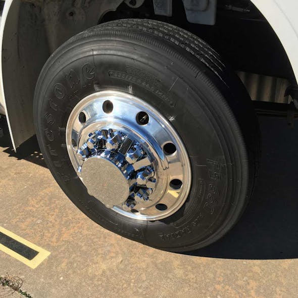 Chrome Front Axle Wheel Cover Set With Flat Hubcap & Hex Lug Nut Covers By Grand General Example