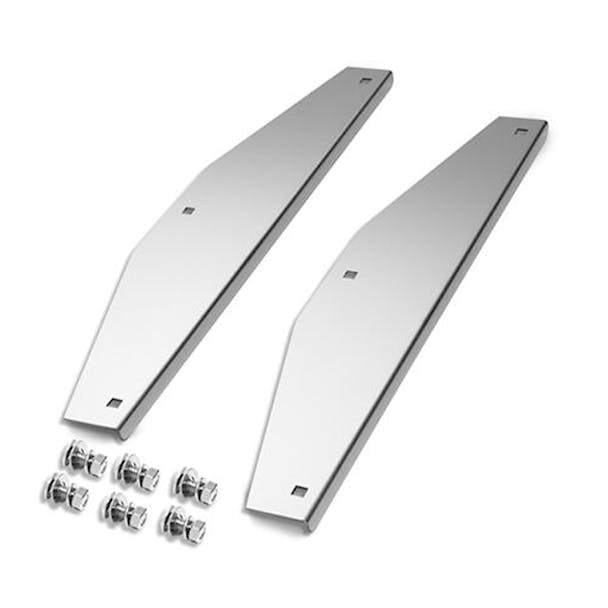 Stainless Steel Front Flap Accents by RoadWorks - 16"