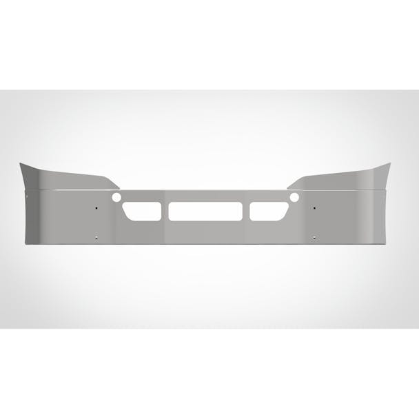 Freightliner Cascadia P3 2008-2017 14" Stainless Steel Bumper With Tow Holes - Thumbnail