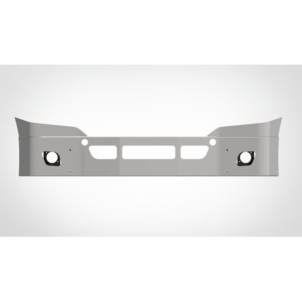 Freightliner Cascadia P3 1986-2003 14" Stainless Steel With Tow Vent & Fog Light Holes - Thumbnail