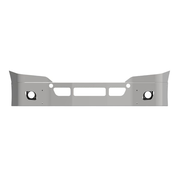 Freightliner Cascadia P3 1986-2003 14" Stainless Steel With Tow Vent & Fog Light Holes - Thumbnail