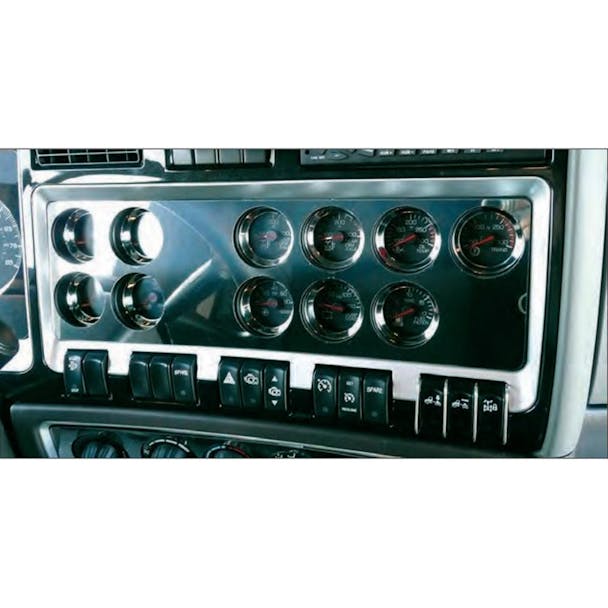 Kenworth T660 Dash Main Gauge And Navigation Trim With 8 Cut-Outs By RoadWorks